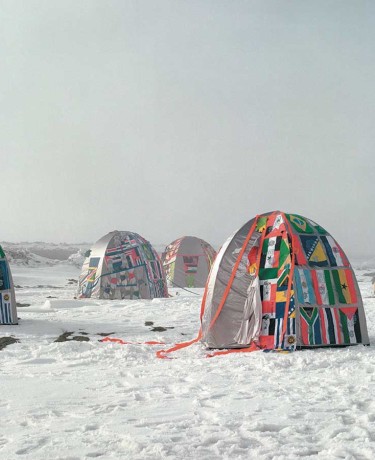 Lucy + Jorge Orta, "Antarctic Village - No Borders", 2007-2021. 