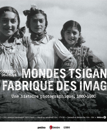 Affiche exposition Mondes tsiganes 4x3