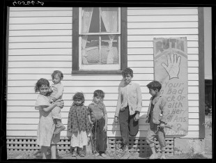 A group of Gypsy children on U.S