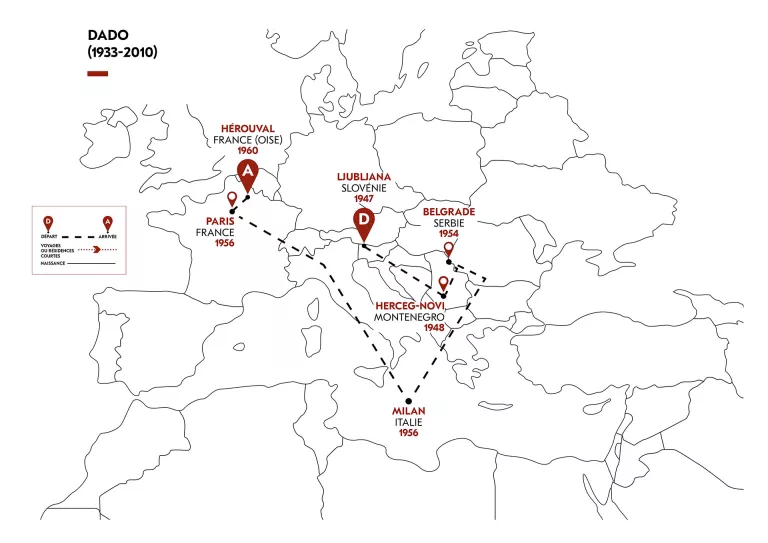 Cartographie migratoire de Dado
