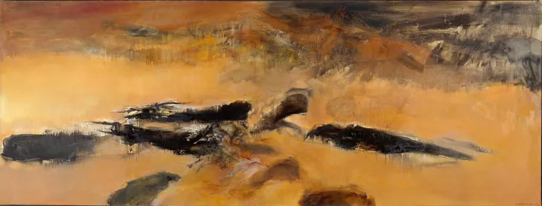 Tableau de Zao Wou-Ki, 10.03.72 En mémoire de May, 1972