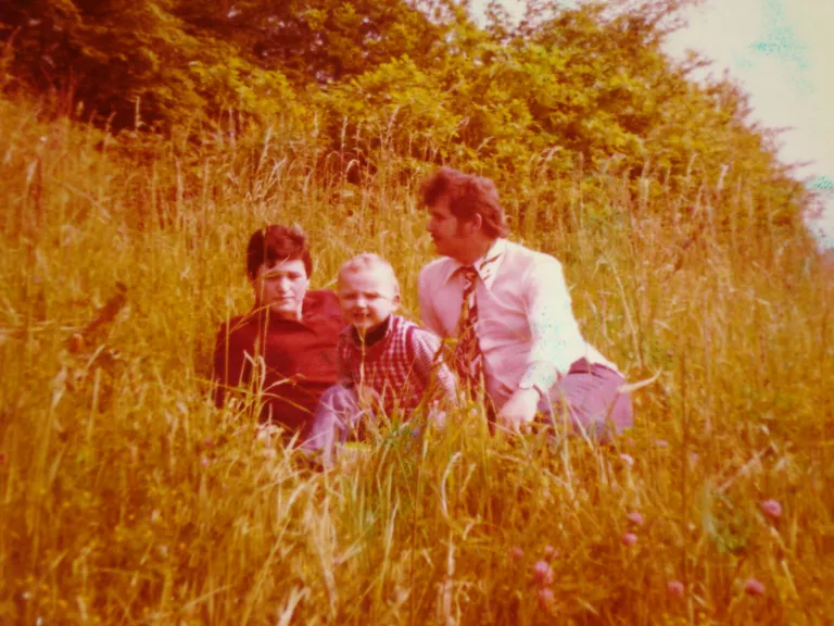 Durdija Vasic, archive. Durdija et Slobodan Vasic et leur fils aîné Darko, années 70. 