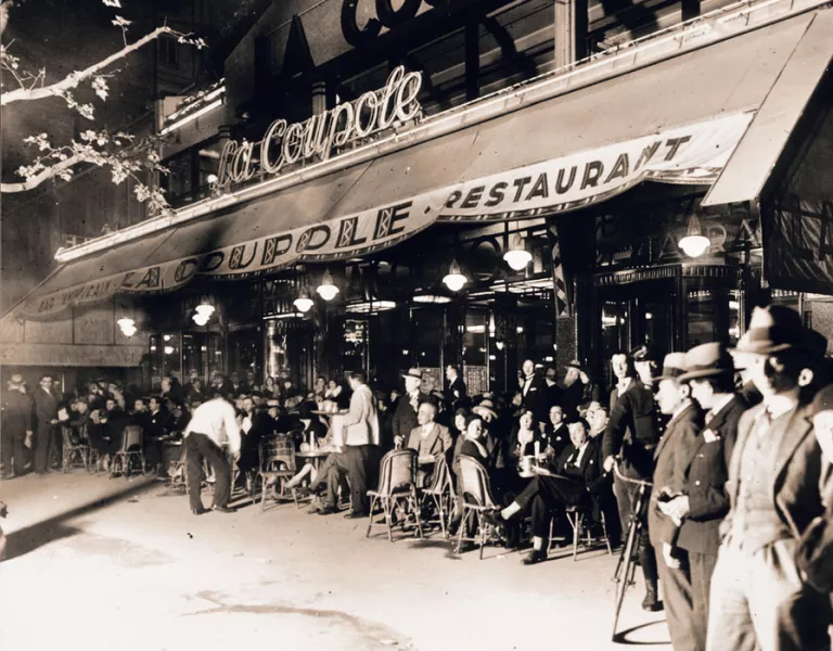 La Coupole terrace in 1928 