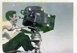 Mohamed Zinet à Alger, pendant le tournage du film Tahya ya Didou, 1970 