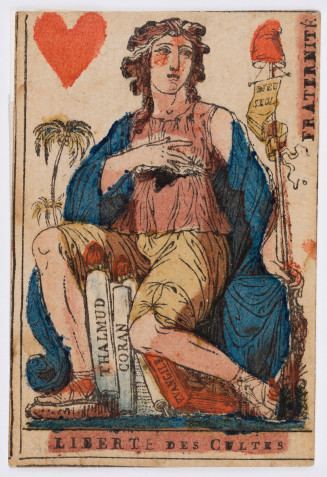 Liberté des cultes, Carte du Jeu Révolutionnaire de Jaume et Dugourc, 1793