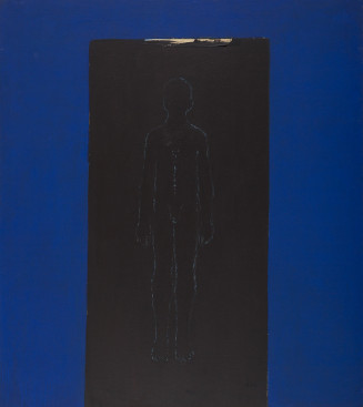 Tableau de Judit Reigl : Face A, 1989.