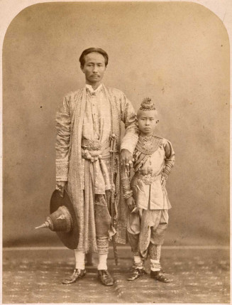 Deuxieme ambassadeur de Siam et son fils