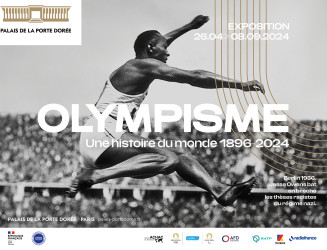 Affiche de l'exposition "Olympisme, une histoire du monde"