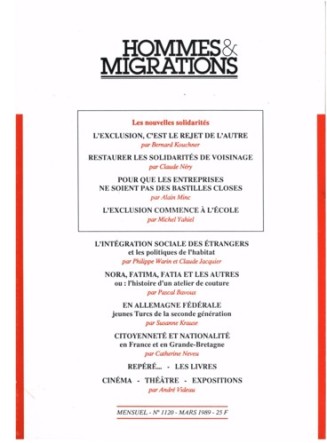 Couverture de la revue Hommes & Migrations n°1120