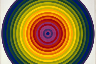Tableau de Julio Le Parc, Cercles polychromes, 1972