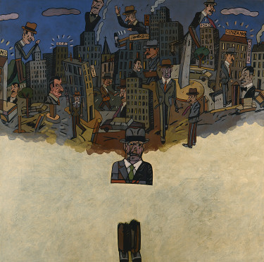 Tableau d'Antonio Seguí : Cuando te Vuelvo a Ver, 1985. 