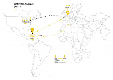 Cartographie du parcours migratoire de H. Télémaque