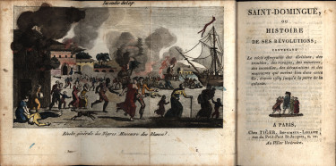 Anonyme, Incendie du Cap. Révolte générale des Nègres. Massacre des Blancs