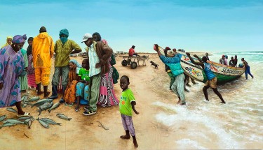 Julien Beneyton, "Mauritania, la petite pêche", 2010. Galerie Michel Giraud 