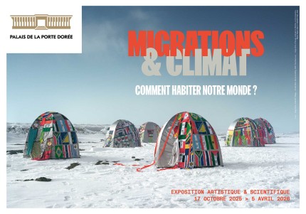 Affiche de l'exposition "Migrations & climat"