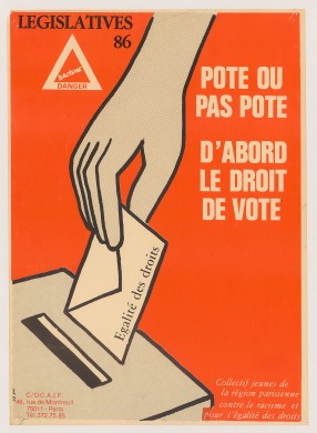 Affiche pour les législatives de 1986